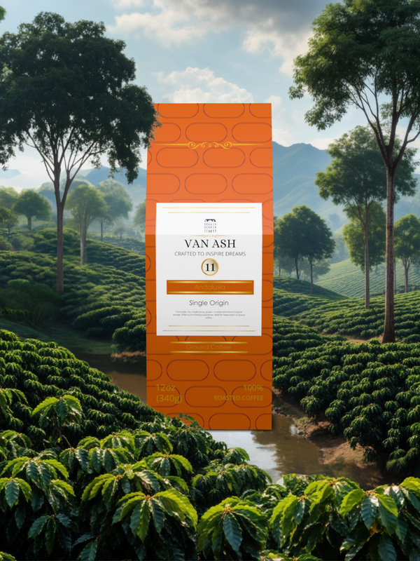 Andalusia No. 11 - Ground Coffee - Premium VAN ASH Coffee in Elegant Packaging.