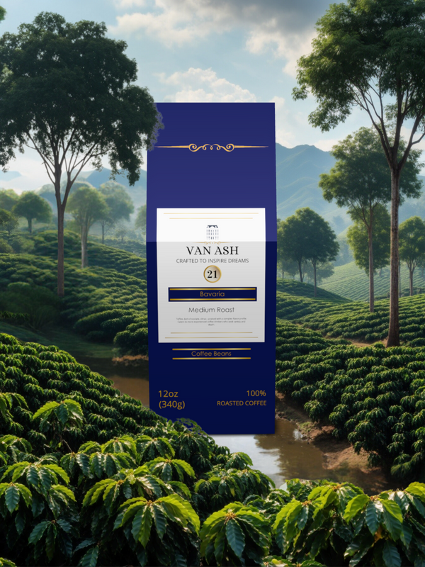 Bavaria No. 21 - Coffee Beans - Premium VAN ASH Coffee in Elegant Packaging.
