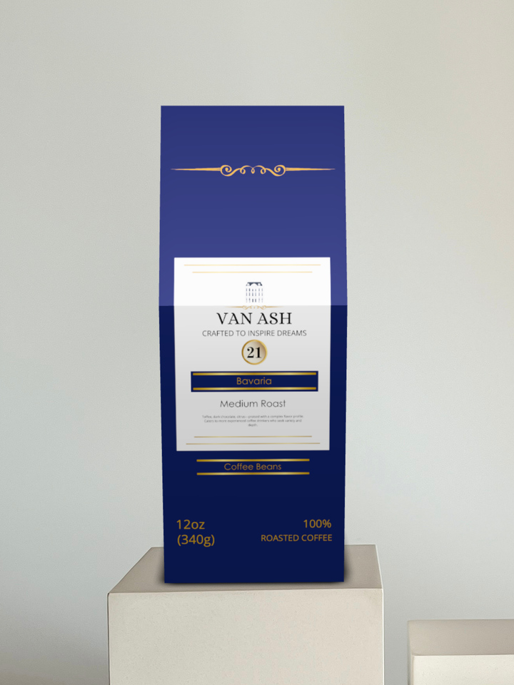Bavaria No. 21 - Coffee Beans - Premium VAN ASH Coffee in Elegant Packaging.