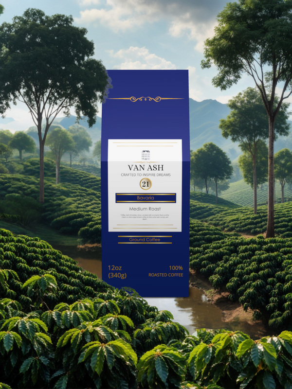 Bavaria No. 21 - Ground Coffee - Premium VAN ASH Coffee in Elegant Packaging.