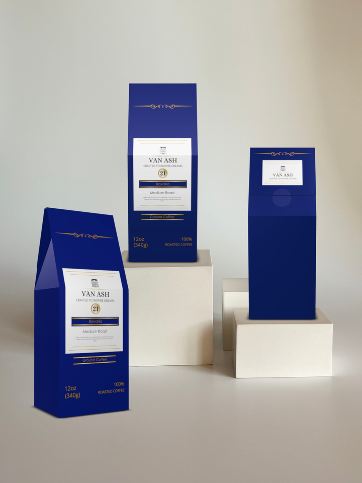 Bavaria No. 21 - Ground Coffee - Premium VAN ASH Coffee in Elegant Packaging.