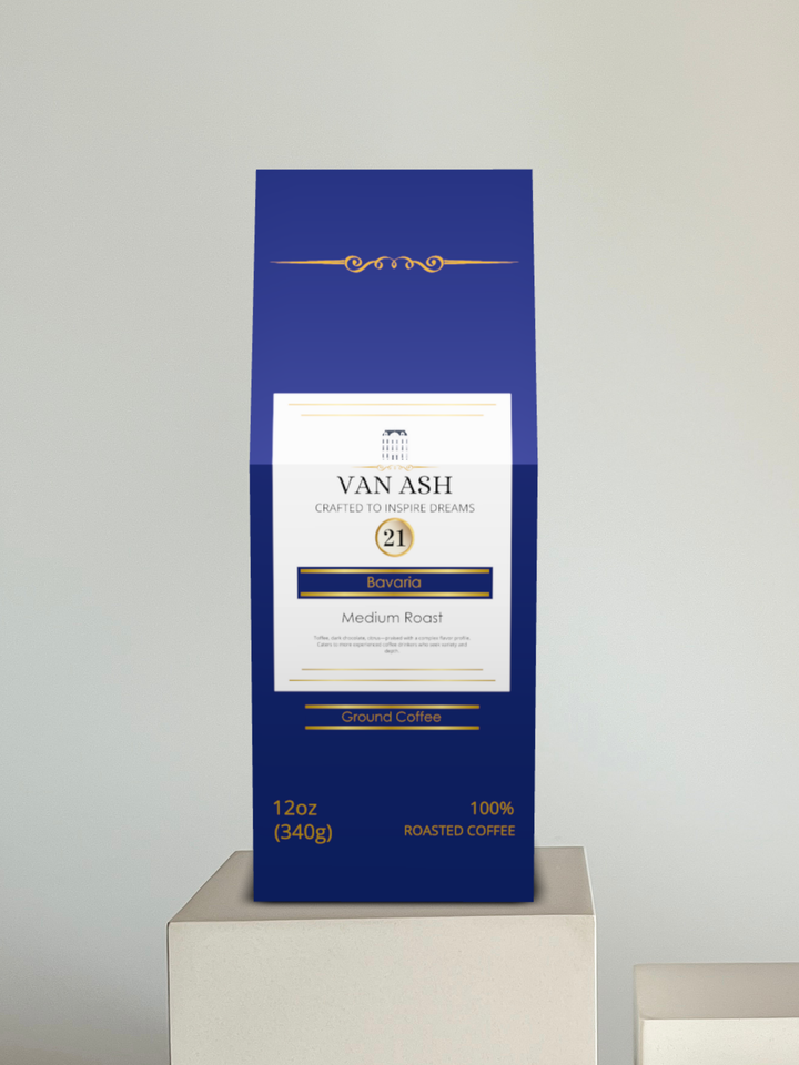 Bavaria No. 21 - Ground Coffee - Premium VAN ASH Coffee in Elegant Packaging.