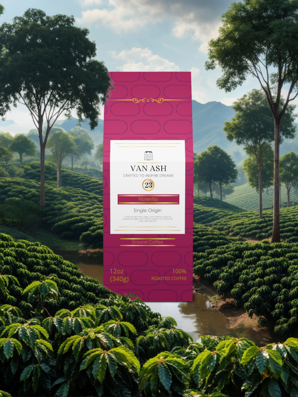 Florentia No. 23 - Ground Coffee - Premium VAN ASH Coffee in Elegant Packaging.