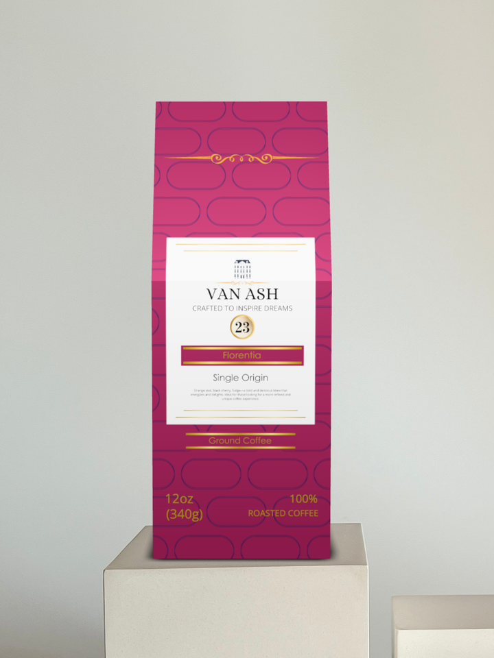 Florentia No. 23 - Ground Coffee - Premium VAN ASH Coffee in Elegant Packaging.