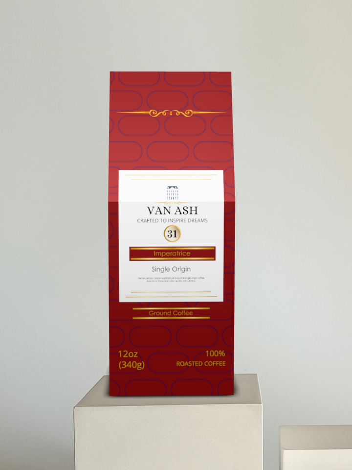 Imperatrice No. 31 - Ground Coffee - Premium VAN ASH Coffee in Elegant Packaging.