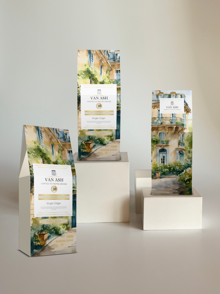 Linden No. 30 - Coffee Beans - Premium VAN ASH Coffee in Elegant Packaging.