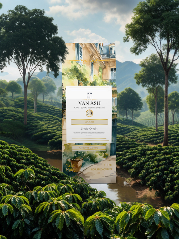 Linden No. 30 - Ground Coffee - Premium VAN ASH Coffee in Elegant Packaging.