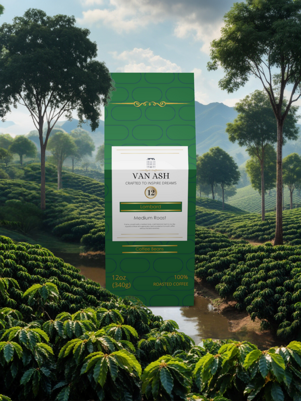 Lombard No. 12 - Coffee Beans - Premium VAN ASH Coffee in Elegant Packaging.