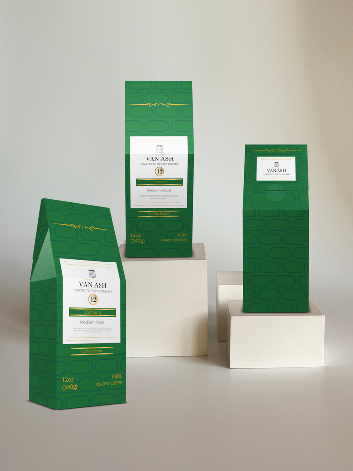 Lombard No. 12 - Coffee Beans - Premium VAN ASH Coffee in Elegant Packaging.