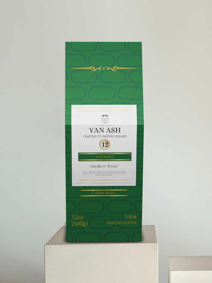 Lombard No. 12 - Coffee Beans - Premium VAN ASH Coffee in Elegant Packaging.