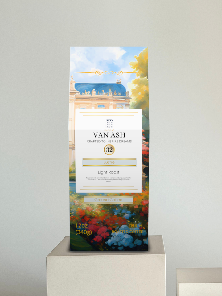Lustre No. 32 - Ground Coffee - Premium VAN ASH Coffee in Elegant Packaging.