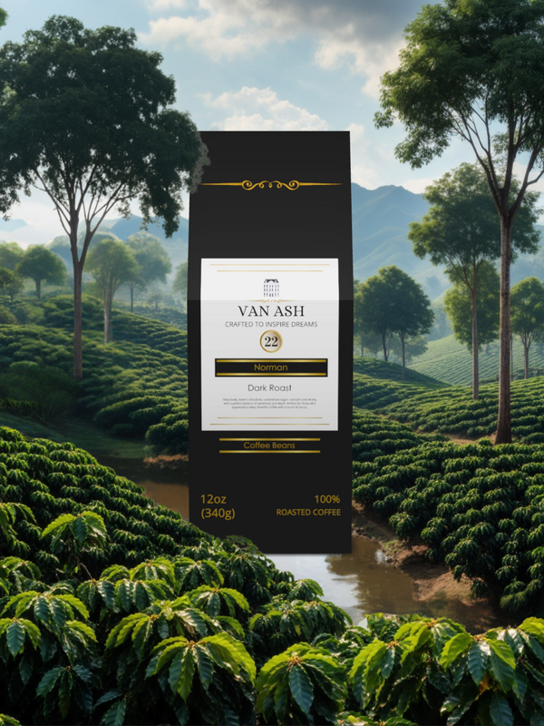 Norman No. 22 - Coffee Beans - Premium VAN ASH Coffee in Elegant Packaging.