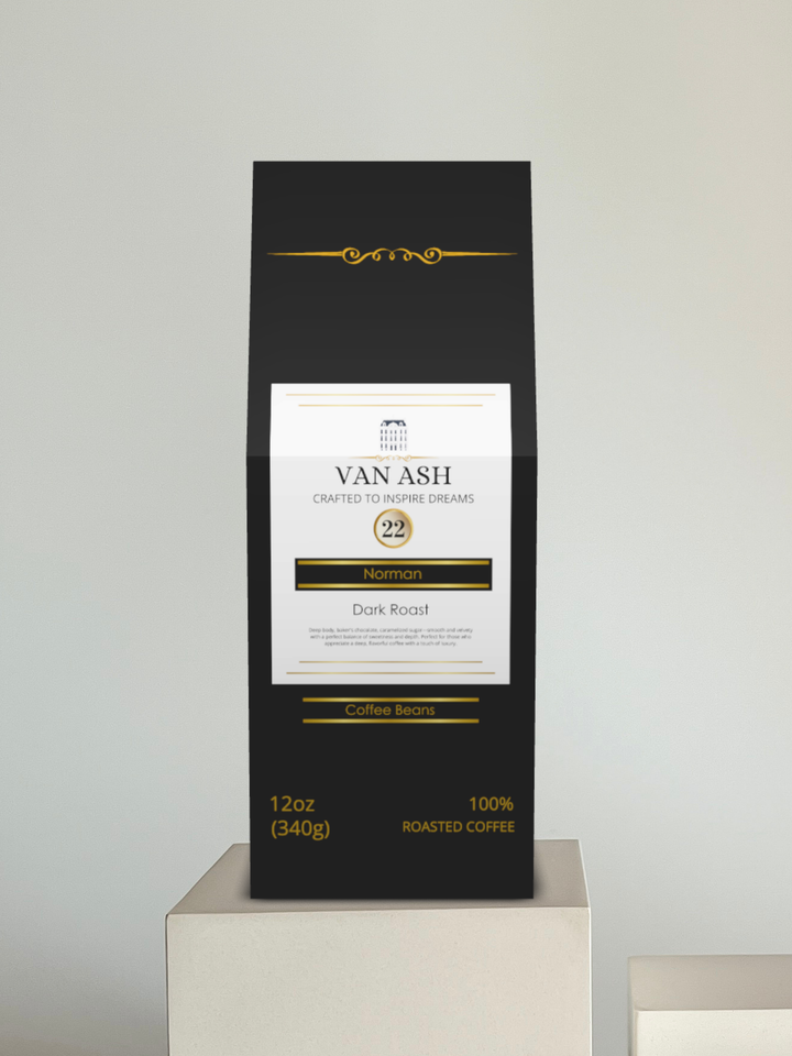 Norman No. 22 - Coffee Beans - Premium VAN ASH Coffee in Elegant Packaging.