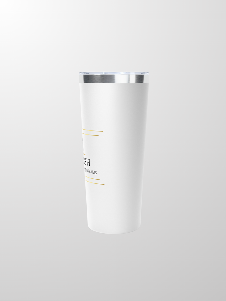 Van Ash Solace Insulated Tumbler, a 22oz durable stainless steel tumbler with advanced copper vacuum insulation and a sleek powder-coated finish.