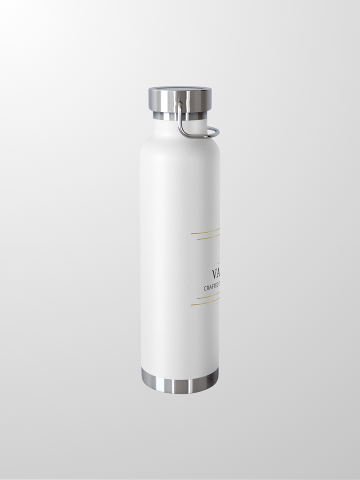 Van Ash Veritas Thermal Bottle, a sleek 22oz stainless steel bottle with advanced copper vacuum insulation, perfect for keeping drinks hot or cold in style.